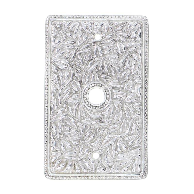 Vicenza Designs San Michele, Wall Plate, TV/Phone, Polished Nickel
