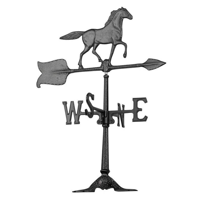 Whitehall Products 24 Horse Accent Weathervane - Black