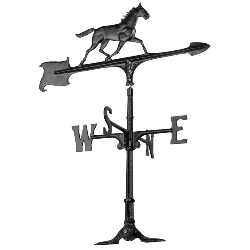 Whitehall Products 30 Horse Accent Weathervane - Black