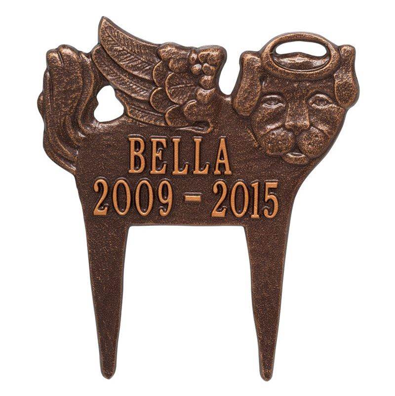 Whitehall Products Guardian Angel Pet Dog Memorial Lawn Plaque
