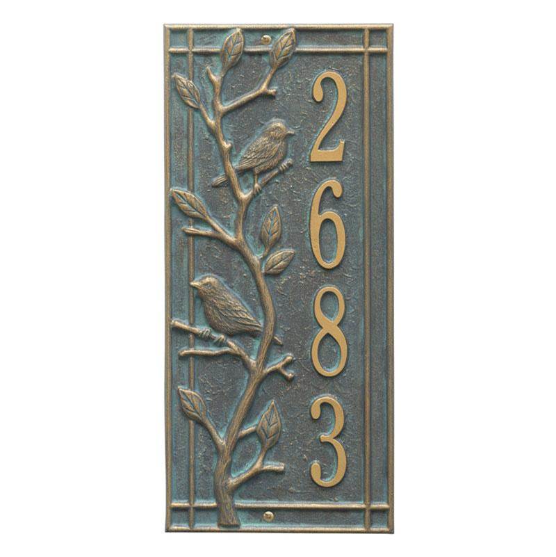 Whitehall Products Personalized Woodridge Vertical Plaque - Standard - Wall - 1 Line