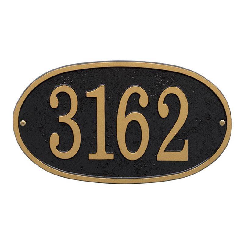 Whitehall Products Fast and Easy Oval House Numbers Plaque