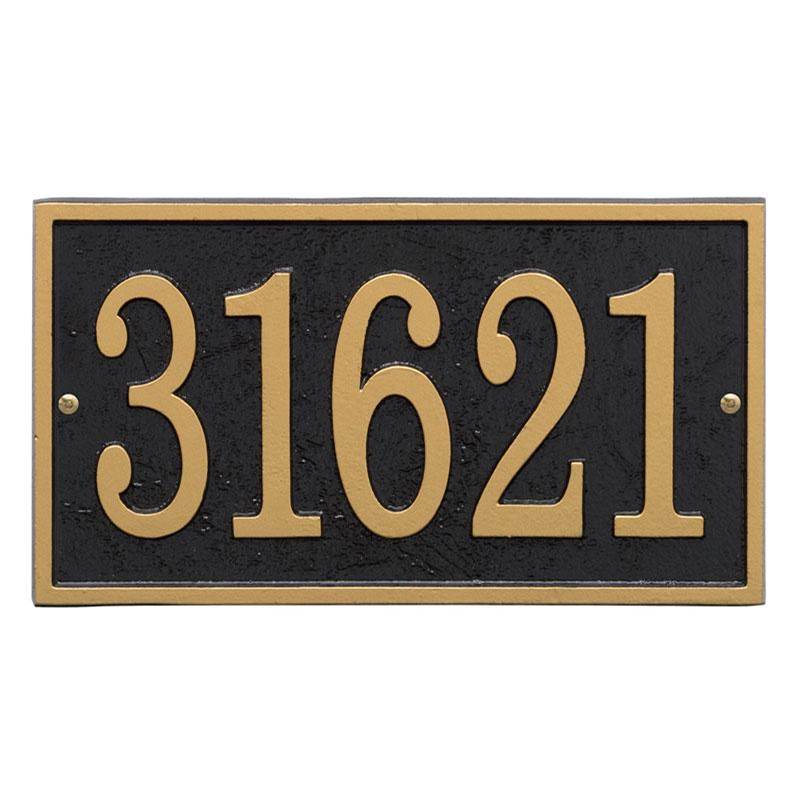 Whitehall Products Fast and Easy Rectangle House Numbers Plaque