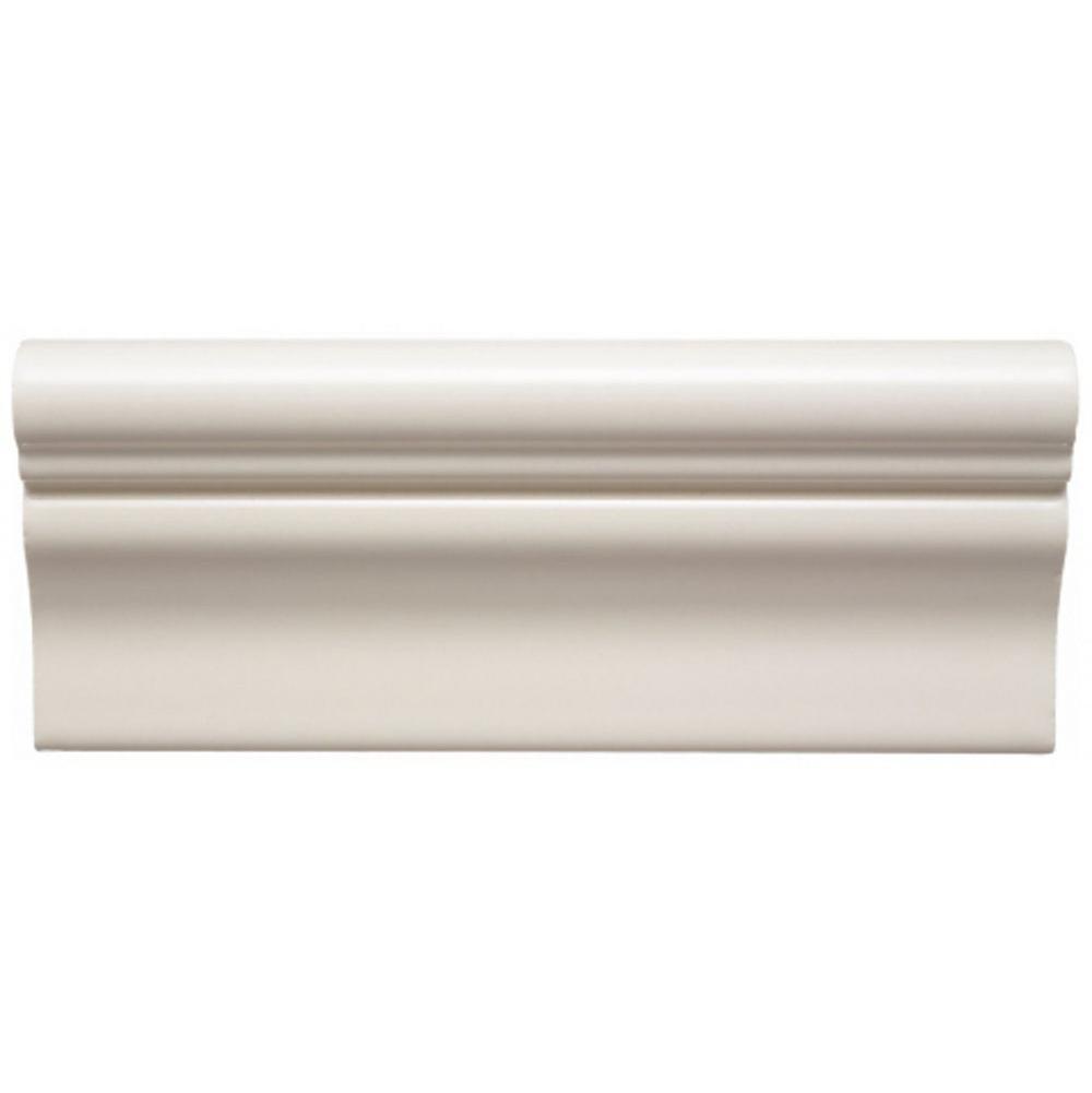 Waterworks Archive Instock Park Avenue A Rail 2 1/2 x 6 in White Glossy Solid