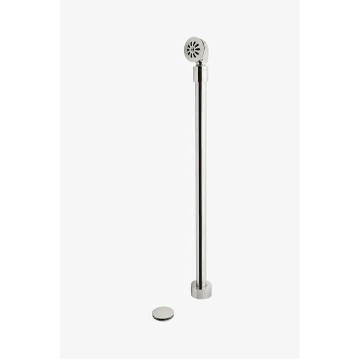 Waterworks Universal Push-Touch Drain and Docking Station with Overflow in Burnished Nickel