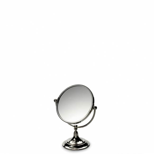 Waterworks Crystal Freestanding Small Magnifying Mirror in Chrome