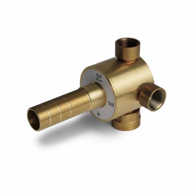 Waterworks Universal Two Way Diverter Valve for Thermostatic Shower Systems with BSPP Threads