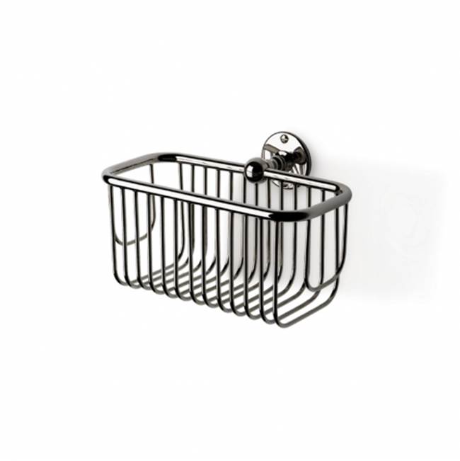 Waterworks Etoile Wall Mounted Small Rectangular Shower Caddy in Nickel