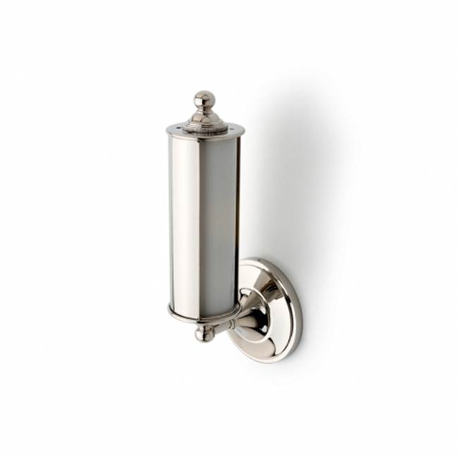 Waterworks Navigator Wall Mounted Single Arm Sconce with Glass Shade in Nickel
