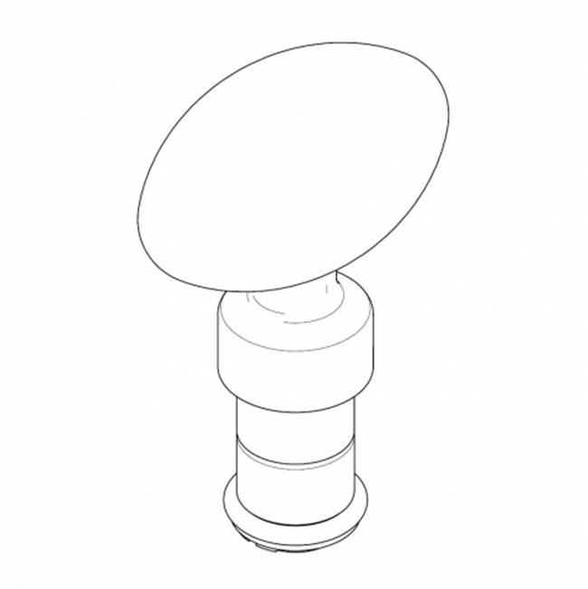 Waterworks Opus Single Crystal Egg Handle and Stem (less escutcheon)