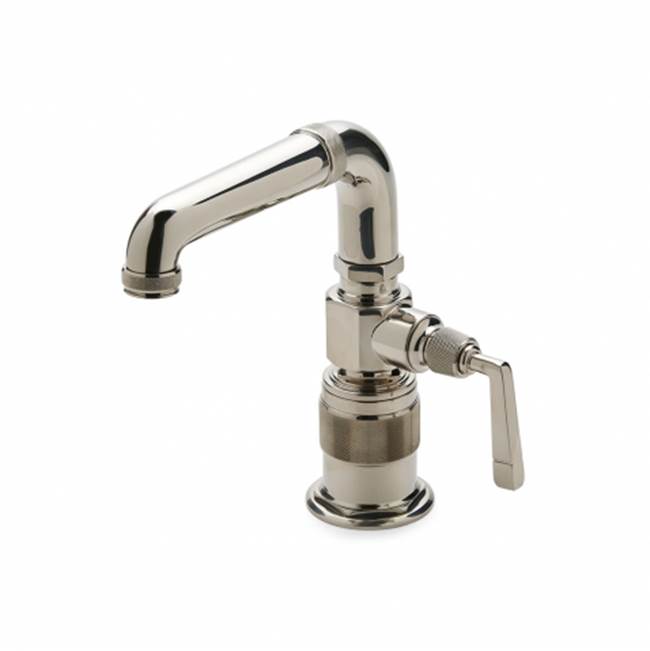 Waterworks R.W. Atlas One Hole High Profile Bar Faucet, Metal Lever Handle in Burnished Nickel