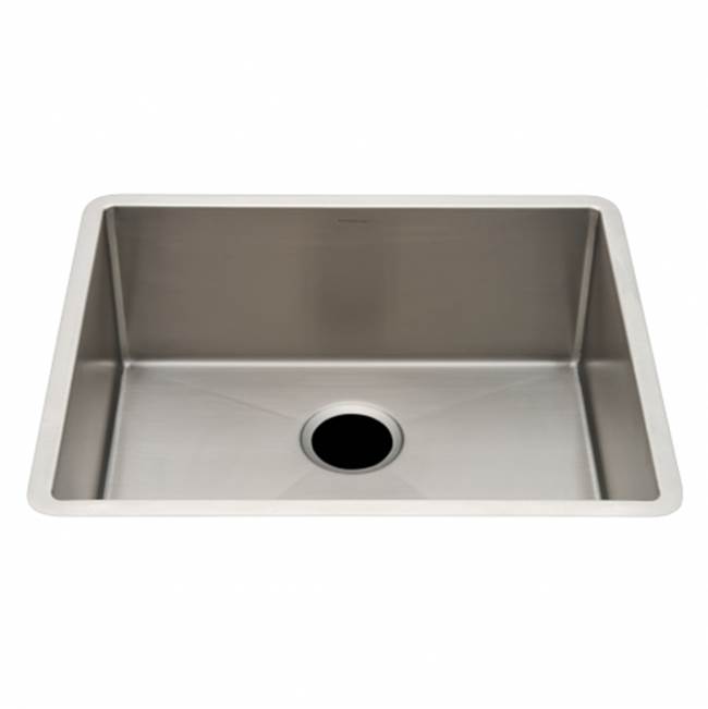 Waterworks Kerr 23 1/4'' x 19 3/4'' x 9'' Stainless Steel Kitchen Sink with Rear Drain