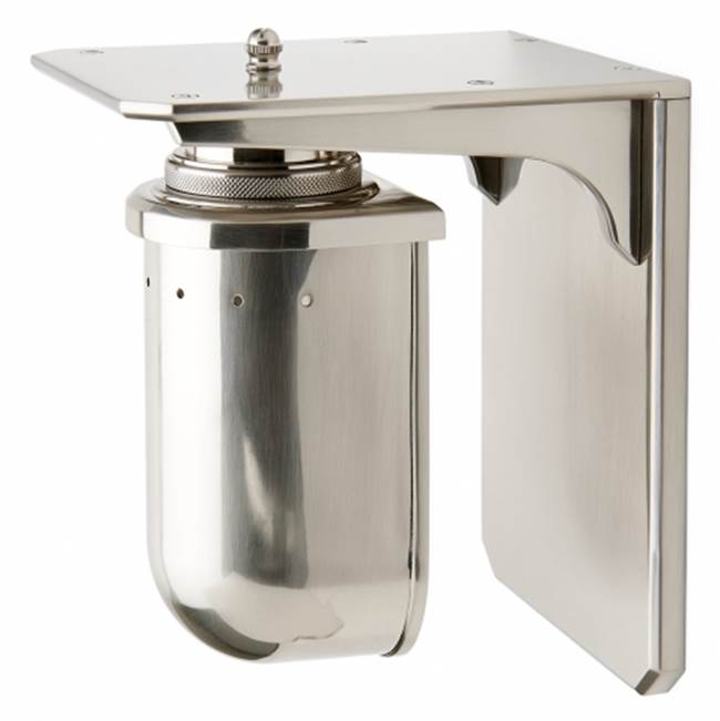 Waterworks R.W. Atlas Wall Mounted Single Arm Sconce with Metal Shade in Burnished Nickel