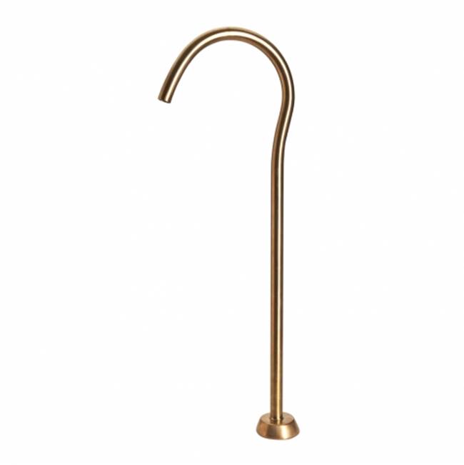 Waterworks Isla Floor Mounted Tub Spout in Architectural Bronze