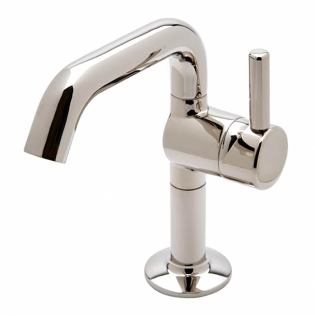 Waterworks .25 One Hole High Profile Bar Faucet, Short Metal Handle in Nickel, 1.75gpm (6.6L/min)