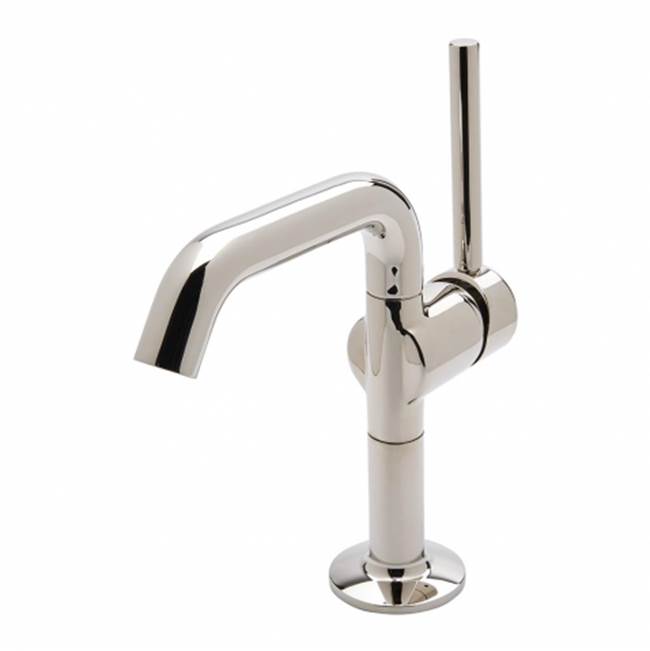 Waterworks .25 One Hole High Profile Bar Faucet, Metal Lever Handle in Nickel, 1.75gpm