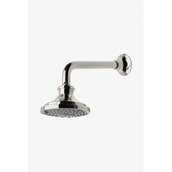 Waterworks DISCONTINUED Dash Wall Mounted 5'' Shower Head, Arm and Flange with in Gold, 2.5gpm