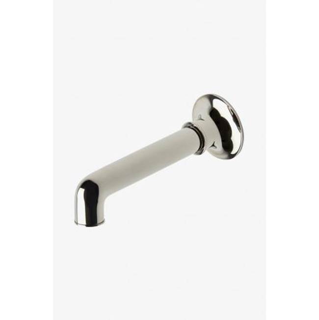 Waterworks Dash Wall Mounted Tub Spout in Burnished Brass