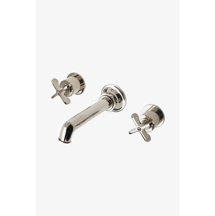 Waterworks COMMERCIAL ONLY - Henry Wall Mounted Lavatory Faucet with Cross Handles in Matte Gold