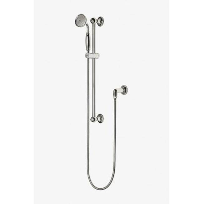 Waterworks Easton Classic Handshower On Bar with Metal Handle in Burnished Nickel, 1.75gpm