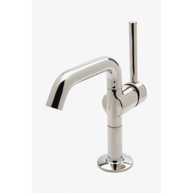 Waterworks COMMERCIAL ONLY .25 One Hole High Profile Bar Faucet, Metal Lever Handle in Shiny Dark Nickel PVD, 1.75gpm (6.6L/min)