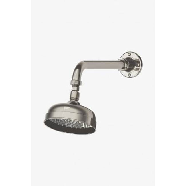 Waterworks DISCONTINUED Regulator Wall Mounted 6'' Shower Rose, Arm and Flange in Nickel, 1.75gpm