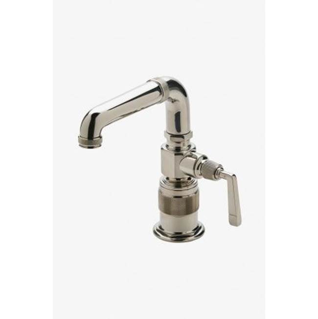 Waterworks R.W. Atlas One Hole High Profile Bar Faucet, Metal Lever Handle in Gold