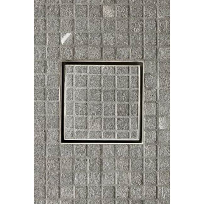 Waterworks Universal Tile-in Shower Drain 6'' x 6'' in Dark Nickel
