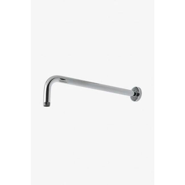 Waterworks Commercial Only Universal 17'' Wall Mounted Shower Arm and Flange in Matte Nickel