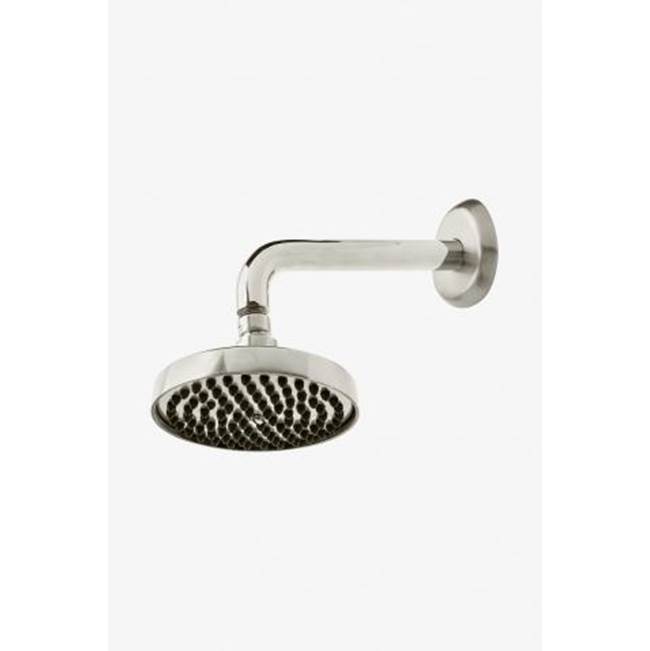 Waterworks DISCONTINUED Isla Wall Mounted Shower Head, Arm and Flange in Antique Copper, 1.75gpm