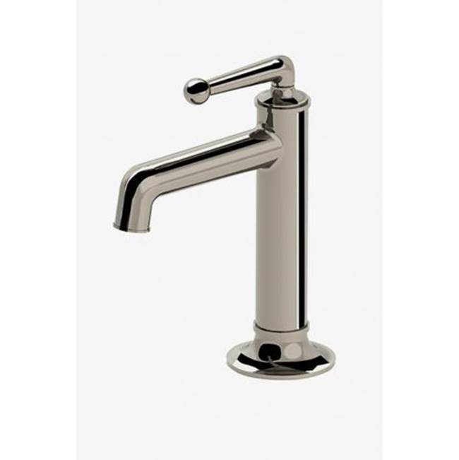 Waterworks Dash One Hole High Profile Bar Faucet with Metal Lever Handle in Burnished Brass, 1.75gpm
