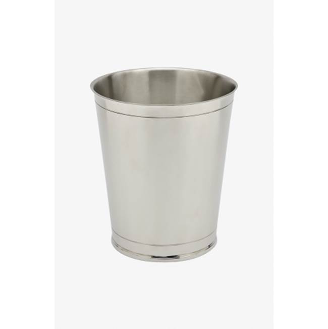 Waterworks Canter Waste Can in Pewter