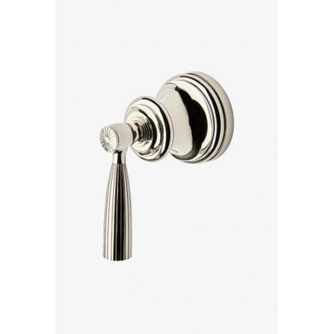 Waterworks Foro Volume Control Valve Trim with Metal Lever Handle in Matte Gold