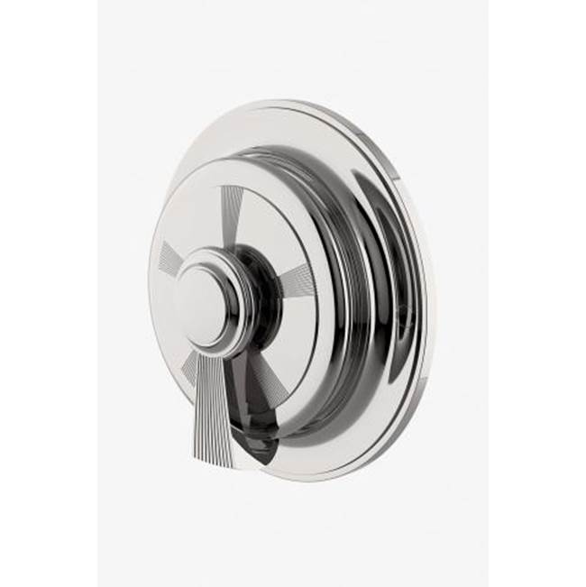 Waterworks Foro Thermostatic Control Valve Trim with Metal Lever Handle in Matte Nickel