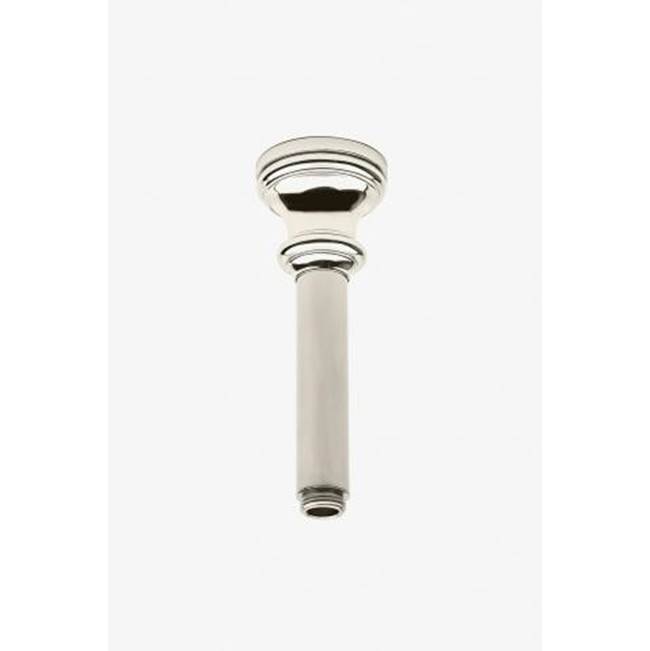 Waterworks Foro Ceiling Mounted Shower Arm and Flange in Matte Nickel