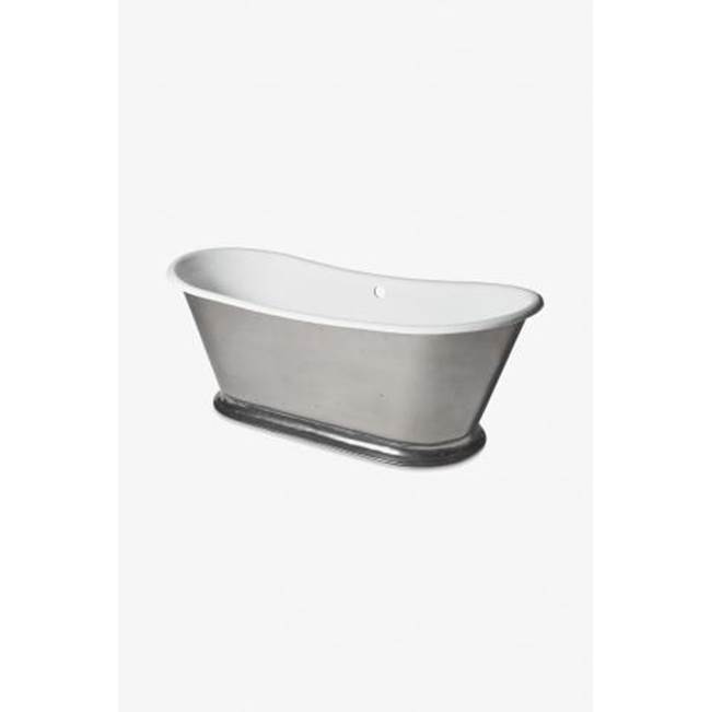 Waterworks Margaux 72'' x 29'' x 27 1/2'' Freestanding Oval Cast Iron Bathtub with Slip Resistance in Unpainted Primed