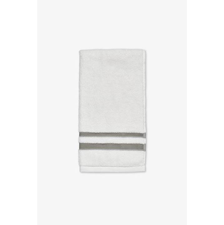Waterworks Fita Hand Towel in White/ Charcoal