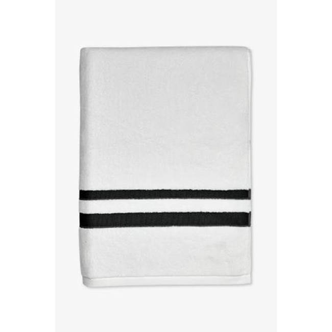 Waterworks Fita Sheet Towel in White/ Black