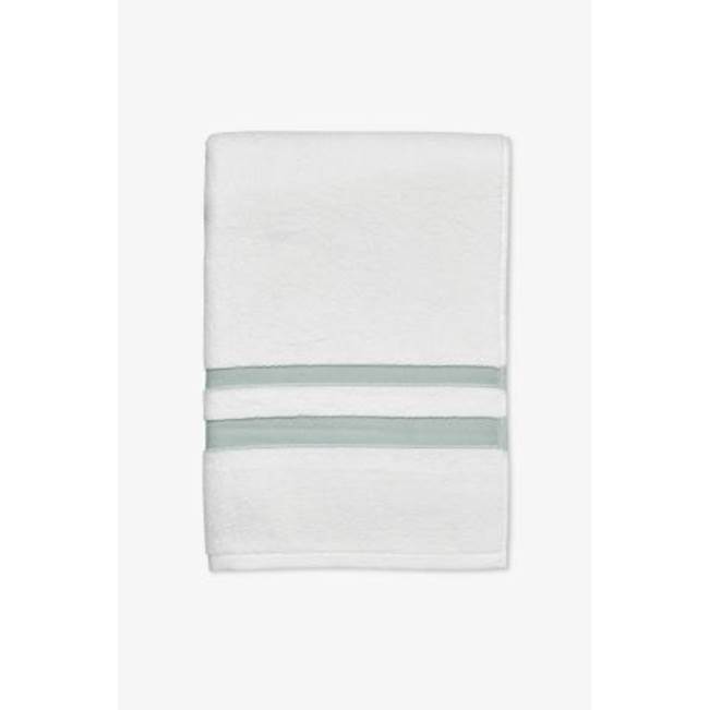 Waterworks Fita Bath Towel in White/Aqua