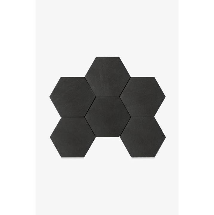 Waterworks Keystone 6'' Hexagon Mosaic in Carrara Honed Sample