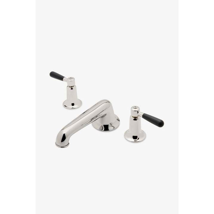Waterworks DISCONTINUED Riverun Lavatory Faucet with Two-Tone Lever Handles in Matte Gold/Matte Black, 1.2gpm (4.5L/m)