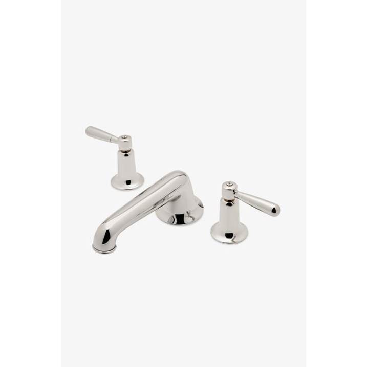 Waterworks Riverun Lavatory Faucet with Lever Handles in Burnished Brass, 1.2gpm (4.5L/min)