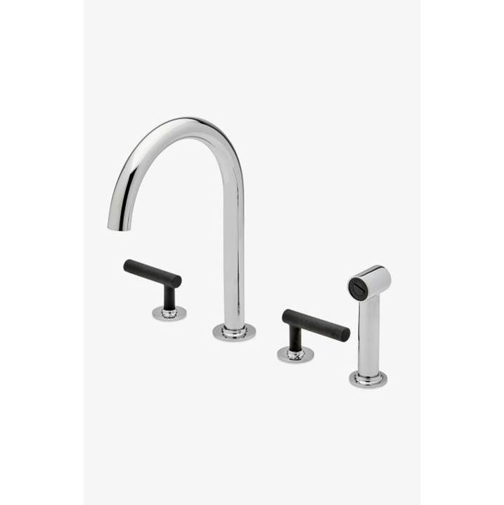 Waterworks Bond Rally Series Lavatory Faucet with Lever Handles in Chrome/Sport Black, 1.75gpm (6.6L/min)