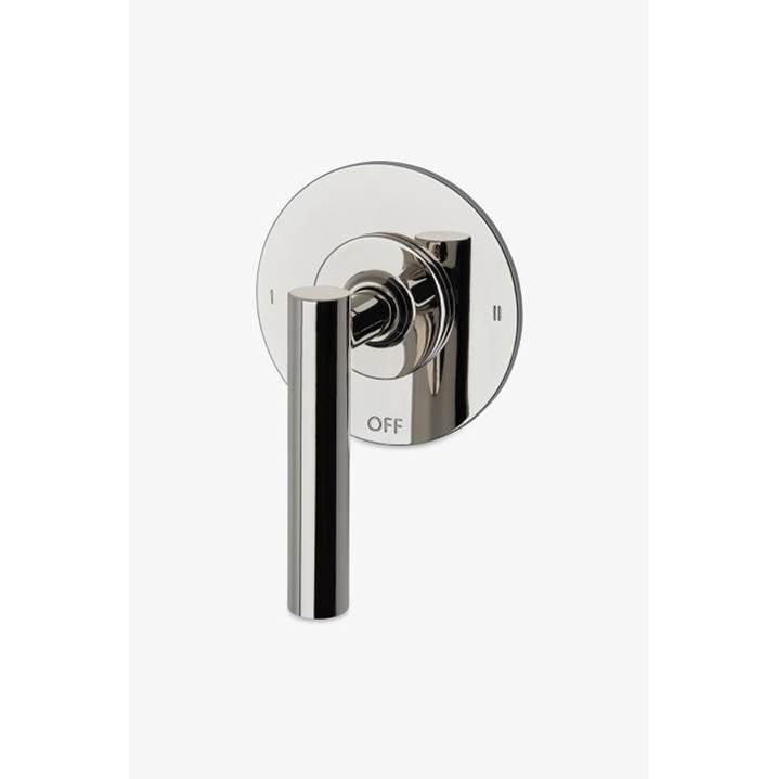 Waterworks COMMERCIAL ONLY Bond Solo Series Two Way Diverter Trim with Straight Lever Handle in Matte Brown