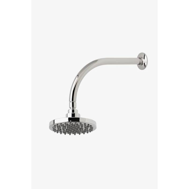 Waterworks .25 6'' Showerhead with 12'' Wall Mounted 90 Degree Shower Arm in Brass, 1.75gpm (6.6L/min)