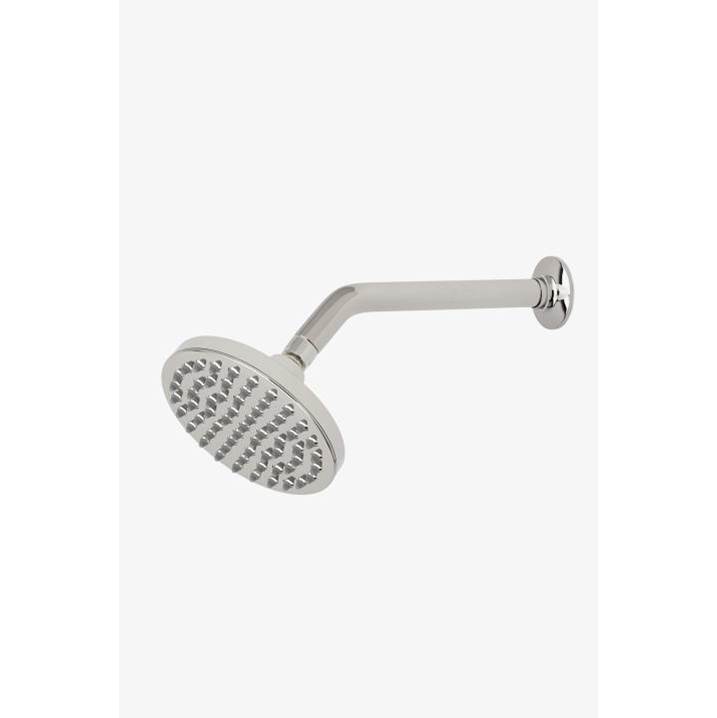 Waterworks .25 6'' Showerhead with 10'' Wall Mounted 45 Degree Shower Arm in Matte Nickel, 1.75gpm (6.6L/min)