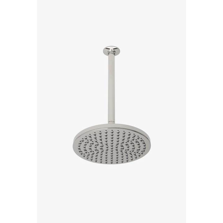 Waterworks .25 10'' Rain Showerhead with 12'' Ceiling Mounted Shower Arm in Nickel, 1.75gpm (6.6L/min)