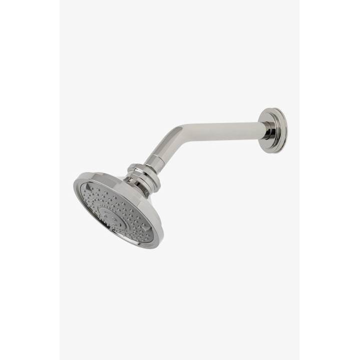Waterworks Aero 5'' Showerhead with Adjustable Spray with 8'' Wall Mounted 45 Degree Shower Arm in Burnished Nickel, 1.75gpm (6.6L/min)