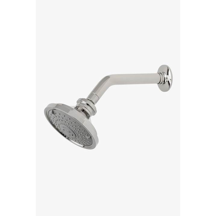 Waterworks Dash 5'' Showerhead with Adjustable Spray with 8'' Wall Mounted 45 Degree Shower Arm in Matte Gold, 1.75gpm (6.6L/min)