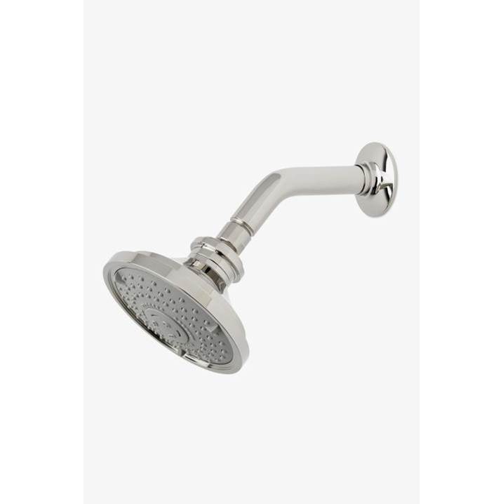 Waterworks Dash 5'' Showerhead with Adjustable Spray with 6'' Wall Mounted 45 Degree Shower Arm in Burnished Nickel, 1.75gpm (6.6L/min)